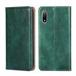 For Sony Xperia Ace II Gloss Oil Solid Color Magnetic Leather Phone Case(Green)