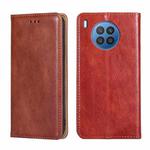 For Huawei nova 8i Gloss Oil Solid Color Magnetic Leather Phone Case(Brown)