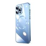 For iPhone 12 Pro Magsafe Magnetic Electroplated PC Phone Case(Blue)