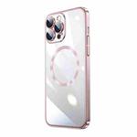 For iPhone 12 Pro Magsafe Magnetic Electroplated PC Phone Case(Pink)