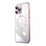 For iPhone 12 Pro Max Magsafe Magnetic Electroplated PC Phone Case(Pink)