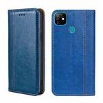 For Itel Vision 1 Grid Texture Magnetic Flip Leather Phone Case(Blue)