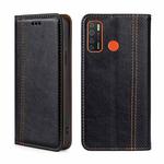 For Tecno Camon 15/Camon 15 Air/Spark 5/Spark 5 Pro Grid Texture Magnetic Flip Leather Phone Case(Black)