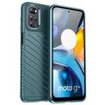For Motorola Moto E32s Thunderbolt Shockproof TPU Protective Soft Phone Case(Green)