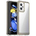 For Xiaomi K50i Colorful Series Acrylic + TPU Phone Case(Transparent Grey)