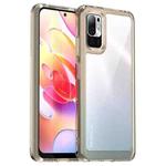 For Xiaomi Redmi Note 10T 5G Colorful Series Acrylic + TPU Phone Case(Transparent Grey)