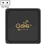 Q96+ 4K Ultra HD Smart TV Box, Android 9.0, Hisilicon Hi3798M Quad Core, 1GB+8GB, Plug Type:EU Plug(Black)