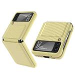 For Samsung Galaxy Z Flip3 5G Luggage Design Hinged PC + TPU Phone Case(Yellow)