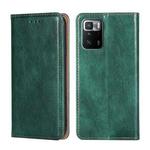 For Xiaomi Redmi Note 10 Pro China Gloss Oil Solid Color Magnetic Leather Phone Case(Green)