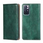 For Xiaomi Redmi Note 11 China / Poco M4 Pro 5G Gloss Oil Solid Color Magnetic Leather Phone Case(Green)