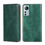 For Xiaomi 12 Lite Gloss Oil Solid Color Magnetic Leather Phone Case(Green)