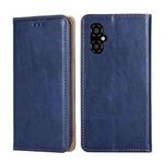 For Xiaomi Poco M4 5G Gloss Oil Solid Color Magnetic Leather Phone Case(Blue)