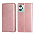 For OnePlus Nord CE 2 Lite 5G Gloss Oil Solid Color Magnetic Leather Phone Case(Rose Gold)