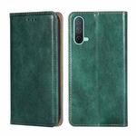For OnePlus Nord CE 5G Gloss Oil Solid Color Magnetic Leather Phone Case(Green)