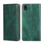 For ZTE Blade L210 Gloss Oil Solid Color Magnetic Leather Phone Case(Green)