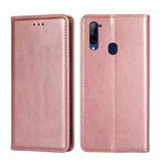 For ZTE Libero 5G Gloss Oil Solid Color Magnetic Leather Phone Case(Rose Gold)