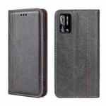 For DOOGEE N40 Pro Grid Texture Magnetic Flip Leather Phone Case(Grey)