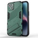 For iPhone 14 Plus Punk Armor 2 in 1 PC + TPU Phone Case (Green)