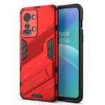 For OnePlus Nord 2T Punk Armor 2 in 1 PC + TPU Phone Case(Red)