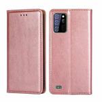 For Oukitel C25 Gloss Oil Solid Color Magnetic Leather Phone Case(Rose Gold)