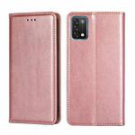 For UMIDIGI A11 Gloss Oil Solid Color Magnetic Leather Phone Case(Rose Gold)