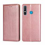 For Infinix Hot 8 / Hot 8 Lite X650 X650B Gloss Oil Solid Color Magnetic Leather Phone Case(Rose Gold)