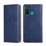 For Infinix Hot 9 / Note 7 Lite X655C Gloss Oil Solid Color Magnetic Leather Phone Case(Blue)