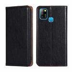 For Infinix Hot 10 Lite / Smart 5 X657 Gloss Oil Solid Color Magnetic Leather Phone Case(Black)