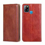 For Infinix Hot 10 Lite / Smart 5 X657 Gloss Oil Solid Color Magnetic Leather Phone Case(Brown)