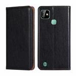 For Infinix Smart HD 2021 X612 Gloss Oil Solid Color Magnetic Leather Phone Case(Black)