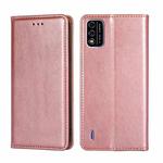 For Itel A48 Gloss Oil Solid Color Magnetic Leather Phone Case(Rose Gold)