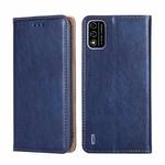 For Itel A48 Gloss Oil Solid Color Magnetic Leather Phone Case(Blue)