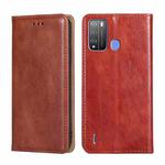 For Itel Vision 1 Pro Gloss Oil Solid Color Magnetic Leather Phone Case(Brown)