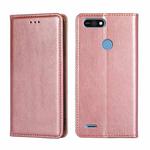 For Tecno Pop 2 / Pop 2 F / Pop 2 Pro Gloss Oil Solid Color Magnetic Leather Phone Case(Rose Gold)