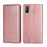 For Tecno Spark 6 GO Gloss Oil Solid Color Magnetic Leather Phone Case(Rose Gold)