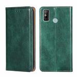 For Tecno Spark 6 GO Gloss Oil Solid Color Magnetic Leather Phone Case(Green)