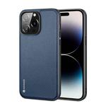 For iPhone 14 Pro Max DUX DUCIS Fino Series PU + TPU Phone Case (Blue)