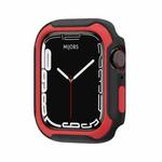 Detachable Two-color Watch Case For Apple Watch Series 9 / 8 / 7 41mm / 6&SE&5&4 40mm(Black Red)