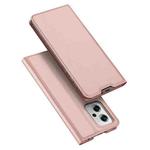 For Xiaomi Redmi Note 11T Pro/Redmi Note 11T Pro+ DUX DUCIS Skin Pro Series Shockproof Leather Phone Case(Rose Gold)