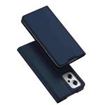 For Xiaomi Redmi Note 11T Pro/Redmi Note 11T Pro+ DUX DUCIS Skin Pro Series Shockproof Leather Phone Case(Blue)