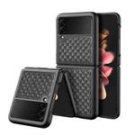 For Samsung Galaxy Z Flip3 5G DUX DUCIS Venice Series Shockproof Genuine Leather Phone Case(Black)