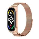 For Xiaomi Mi Band 7 / 7 NFC MIJOBS CS Milan Magnetic Stainless Steel Watch Band(Rose Gold)