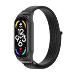 For Xiaomi Mi Band 7 / 7 NFC MIJOBS CS Stainless Steel Case Nylon Watch Band(Black)