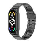 For Xiaomi Mi Band 7 / 7 NFC MIJOBS CS Bamboo Buckle Stainless Steel Watch Band(Black)