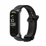 For Samsung Galaxy Fit 2 MIJOBS Metal Case Silicone Watch Band(Black)