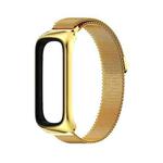 For Samsung Galaxy Fit 2 MIJOBS Milan Magnetic Stainless Steel Watch Band(Gold)