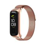 For Samsung Galaxy Fit 2 MIJOBS Milan Magnetic Stainless Steel Watch Band(Rose Gold)