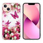 For iPhone 13 2.0mm Airbag Shockproof TPU Phone Case (Dancing Butterflies)