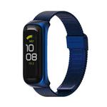 For Samsung Galaxy Fit 2 MIJOBS Milan Buckle Stainless Steel Watch Band(Blue)
