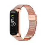 For Samsung Galaxy Fit 2 MIJOBS Milan Buckle Stainless Steel Watch Band(Rose Gold)